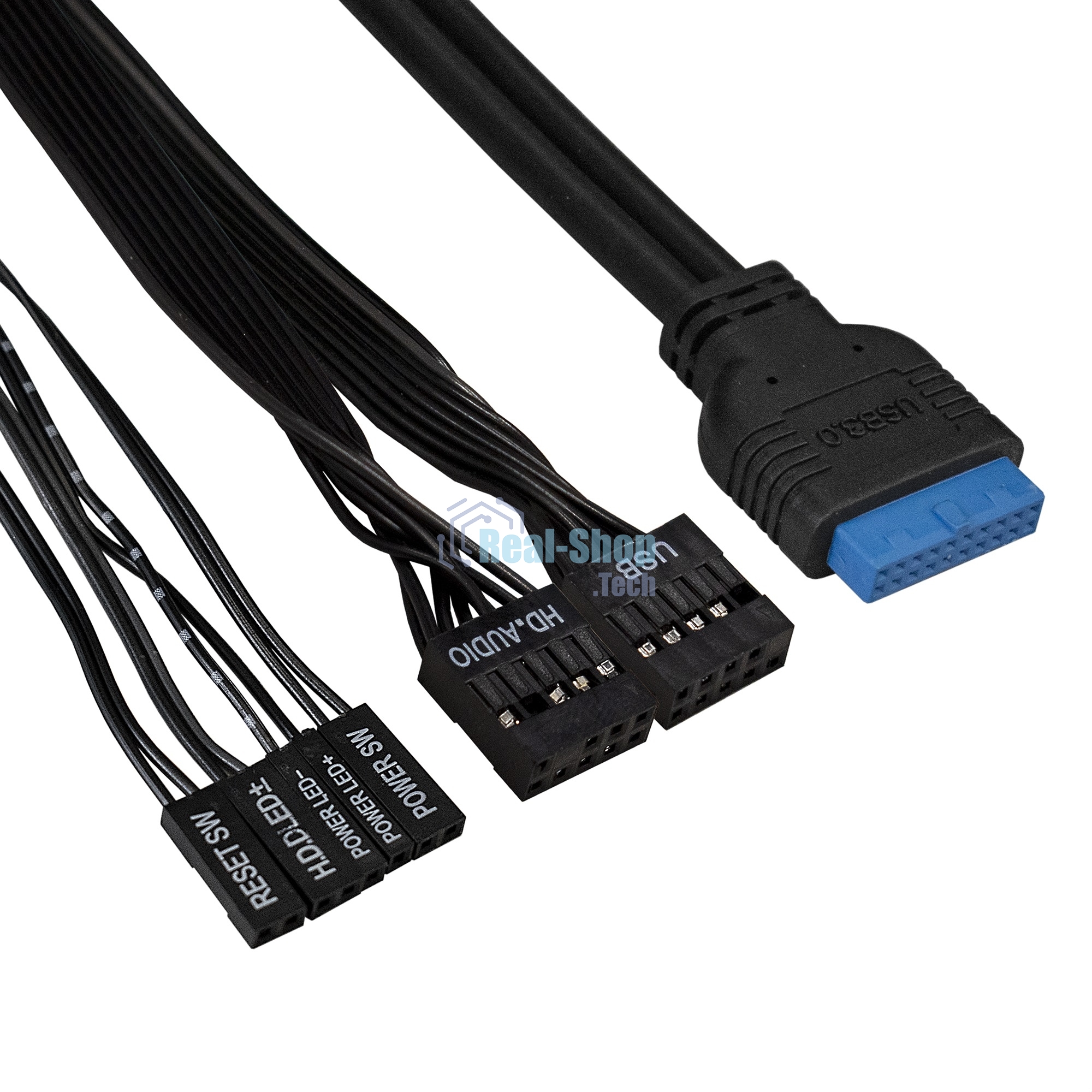 Компьютерный корпус Miditower ExeGate CP-603-UNS500 (ATX, БП UNS500 с вент. 12см, 2хUSB, аудио, черный)