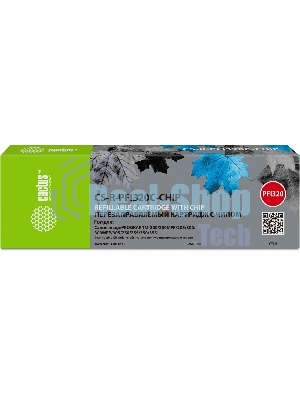 Картридж струйный Cactus CS-R-PFI320C-CHIP PFI-320C голубой (260мл) для Canon imagePrograff TM-200/200MFP/205/300/300MFP/305/250/255/350/355 с чипом
