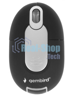 Мышь беспроводная Gembird MUSW-600 черный, 1200 dpi, радиоканал, USB, кнопки - 3