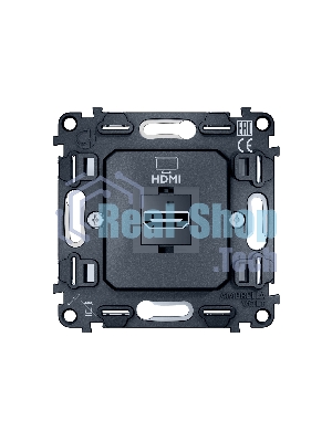 Механизм розетки HDMI 2.0 40V/500mA 2.0GHz 5-18Gbit/s QUANT VM222