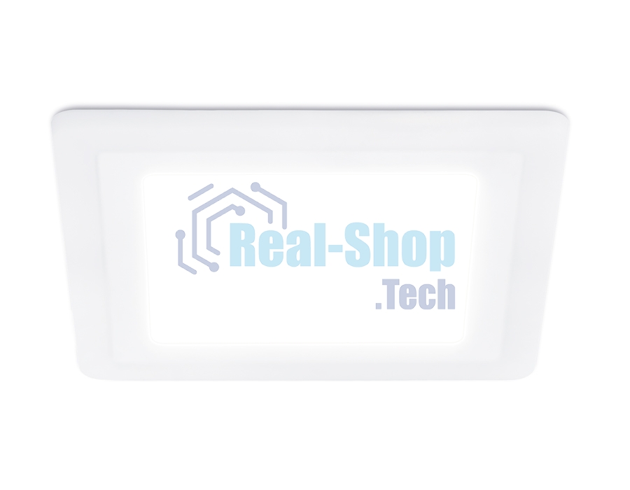 Встраиваемый cветодиодный светильник с подсветкой Ambrella light DCR396 18W+6W 4200K+4200K 220-240V 245*245*20 (A210*210)