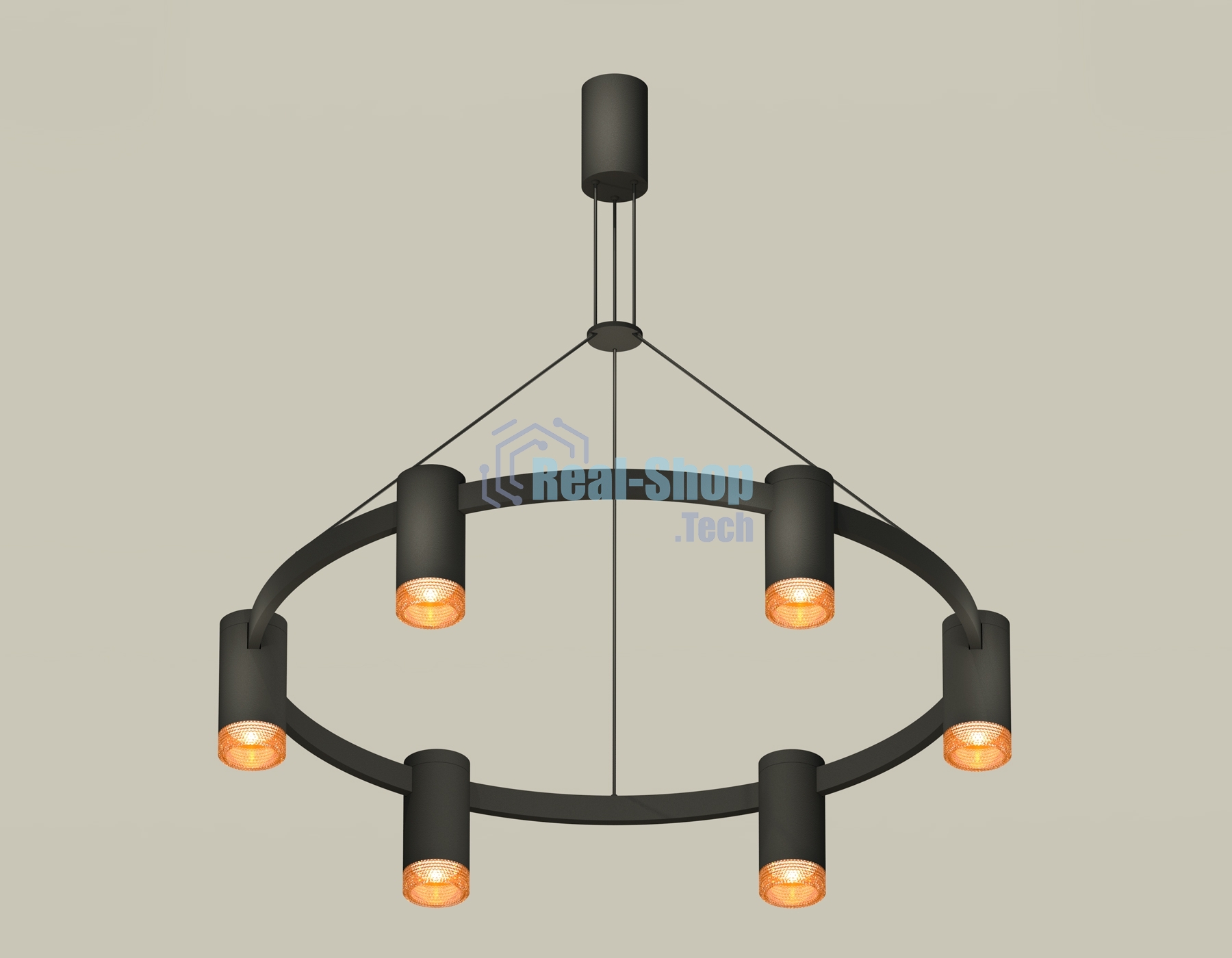 Светильник Ambrella light XB9022202/6 SBK/CF черный песок/кофе MR16 GU5.3 (С9022, N6154)