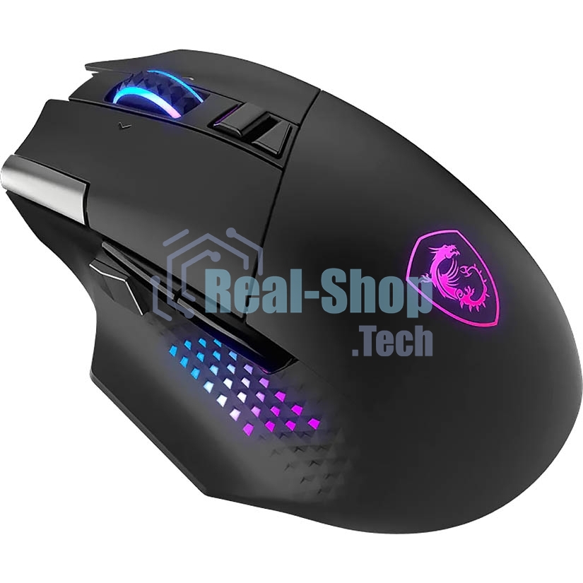 Мышь MSI VERSA PRO W черный оптическая 26000dpi беспров. BT/Radio USB (S12-4301340-CLA)