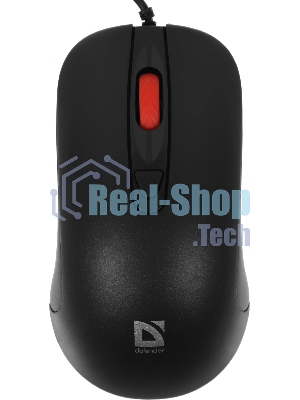 Мышь проводная Defender Omega MB-522 черный, 1600 dpi, USB, кнопки - 4