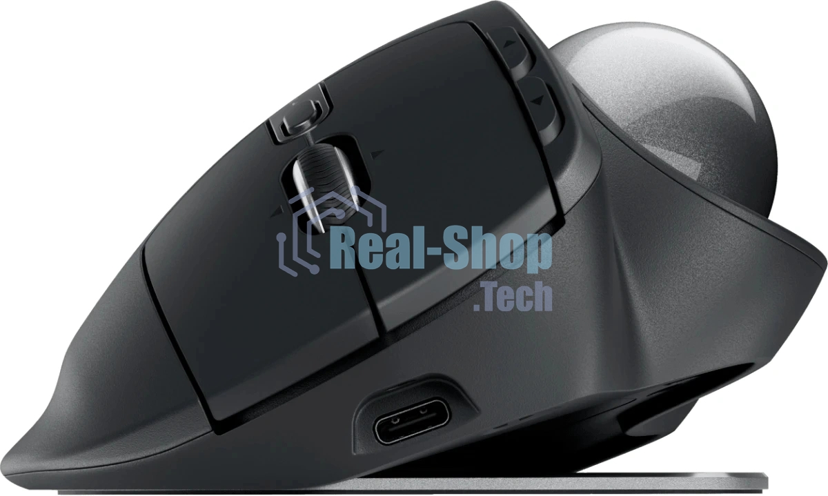 Трекбол Logitech Trackball MX Ergo S графитовый оптическая 2048dpi беспров. BT/Radio USB (910-007261)