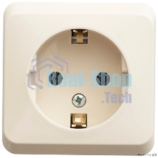 Розетка 1-м ОП Этюд 16А с заземл. крем. SchE PA16-003K