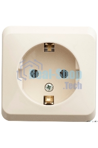 Розетка 1-м ОП Этюд 16А с заземл. крем. SchE PA16-003K