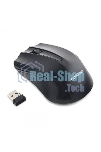 Мышь беспроводная Гарнизон GMW-430 черный, 1200 dpi, радиоканал, USB, кнопки - 3