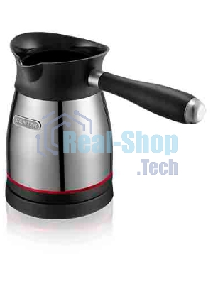 Электрическая турка Centek CT-1098 SS(металл) 0.5л, 1000Вт, нерж.сталь, съемная мягкая ручка
