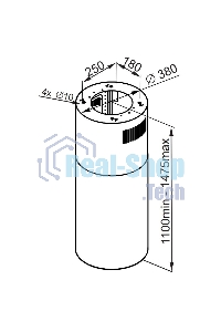 Вытяжка островная Maunfeld Lee Isla 39 черный, 38 см, 1000 куб. м/ч, 52 дБ