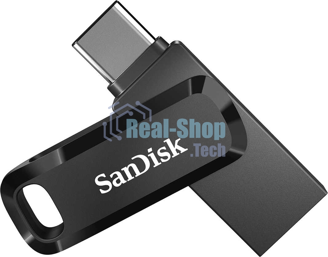 Флешка USB SanDisk DDC3 Ultra Dual Go (SDDDC3-064G-G46), 64Gb, USB 3.1/USB Type-C, R/W 150/30, черный