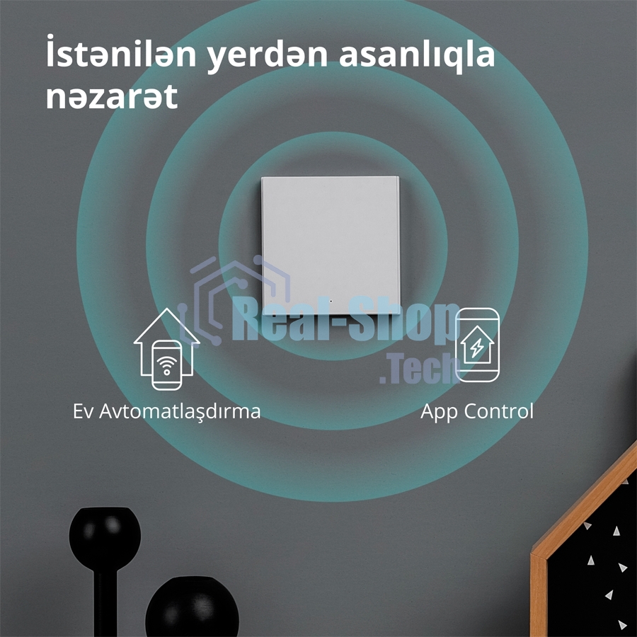 Выключатель умный Aqara Smart wall switch H1 ((with neutral, single rocker) WS-EUK03