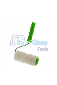 Валик Сибртех с натуральным мехом, с ручкой, 150 мм, ворс 12 мм, D 48 мм, D ручки 6 мм