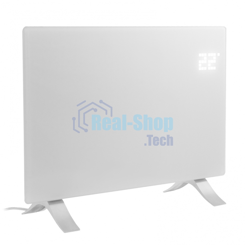 Конвектор Denzel OptiPrime-1500 белый, 1500 Вт, 20 м2, термостат, дисплей, WiFi