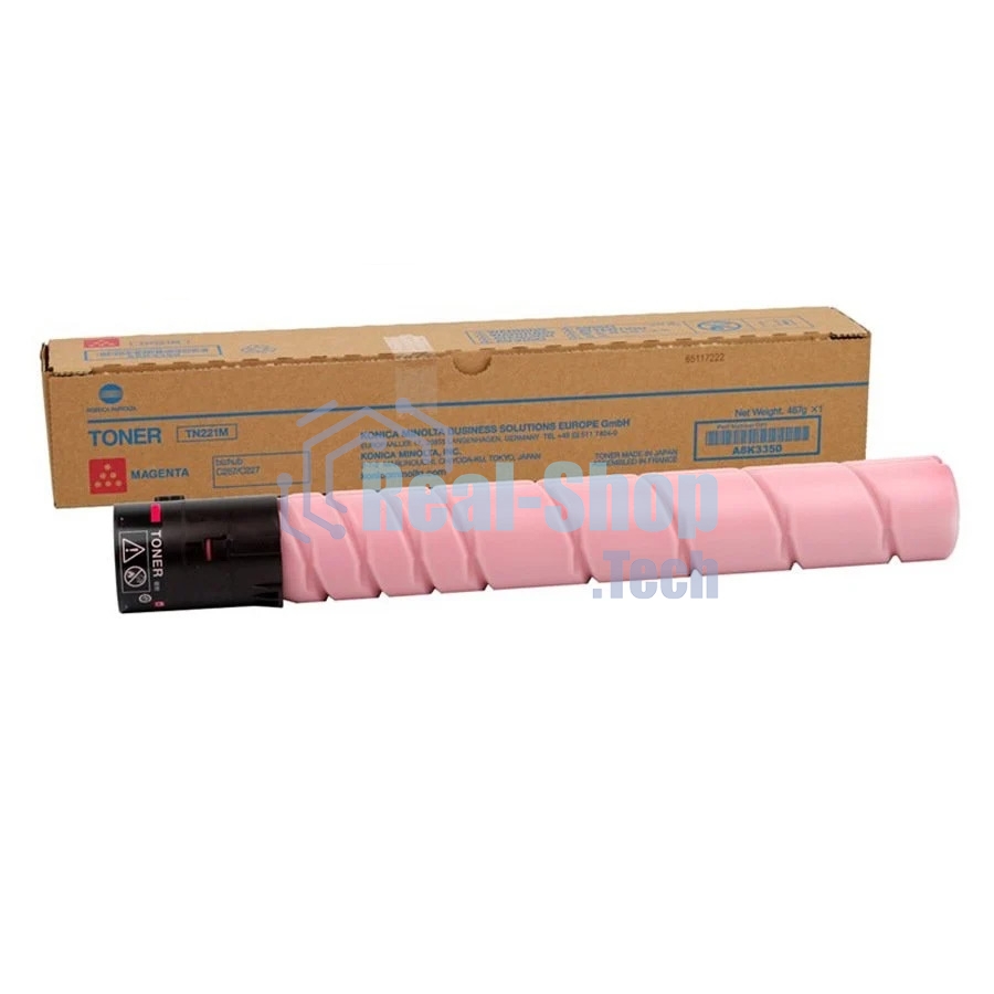 Тонер-картридж Konica-Minolta TN-221M пурпурный, для bizhub C227/C287