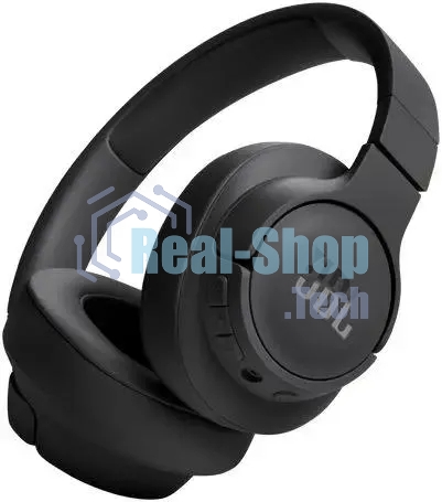Беспроводные/проводные наушники JBL Tune 720BT черный, полноразмерные, Bluetooth + проводной, быстрая зарядка