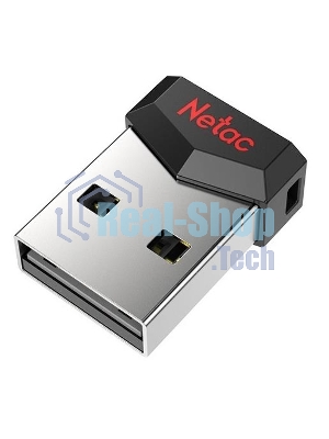 Флешка USB Netac UM81 (NT03UM81N-008G-20BK), 8Gb, USB 2.0, R/W 30/10, черный/красный