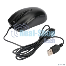 Мышь проводная Gembird MOP-110 черный, 1000 dpi, USB, кнопки - 3