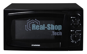 Микроволновая печь Starwind SWM5420 черный, 20 л, 700 Вт, переключатели - поворотный механизм