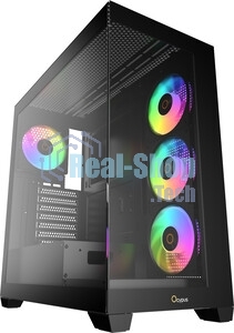 Компьютерный корпус Ocypus Gaммa C72 BK ARGB ATX/win/black/4 ARGB fans/no PSU/Tempered Glass