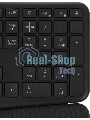 Клавиатура Logitech Ergo K860 беспроводная, Bluetooth, радиоканал, чёрный