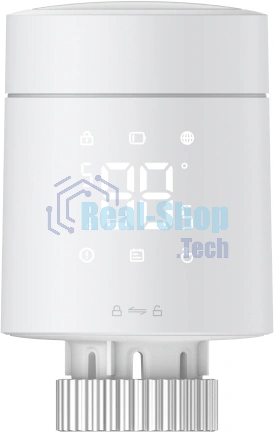 Термоcтат батареи Aqara W600/Thread, Zigbee, Bluetooth/LED-дисплей/батарейки 2 х АА/белый (WT-A03D)