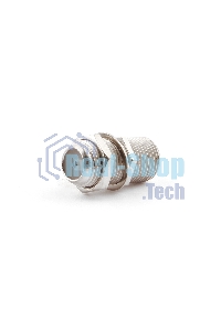 Соединитель Cablexpert APL-FF-01, F (мама)/F (мама) с гайкой и шайбой, блистер