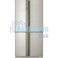 Холодильник Sharp SJ-EX98FBE бежевый трехкамерный 394/211 л морозилка снизу, No Frost, Side by Side