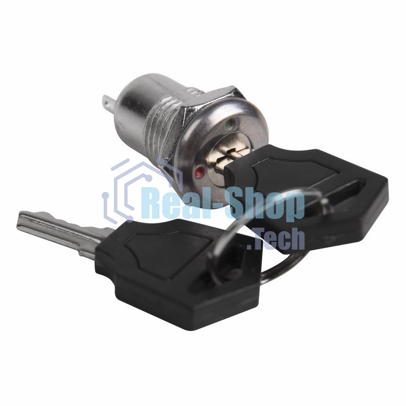 Выключатель ключ Rexant Ø12 250V 0.5А (2с) ON-OFF
