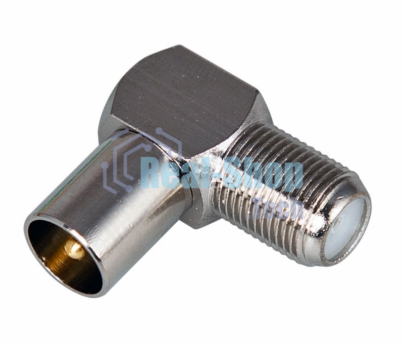 Переход гнездо F-штекер TV угловой PROCONNECT