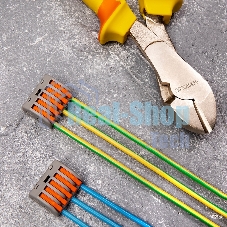 Соединительная клемма многоразовая Rexant 5-и проводная, серая (0,08-4 мм²), (10 шт.)