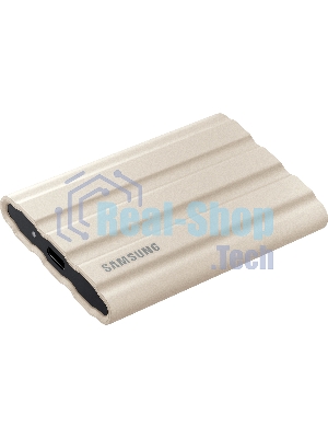 Внешний SSD Samsung T7 Shield, 1TB, USB 3.2 Gen 2 Type-C, R/W 1050/1000, бежевый
