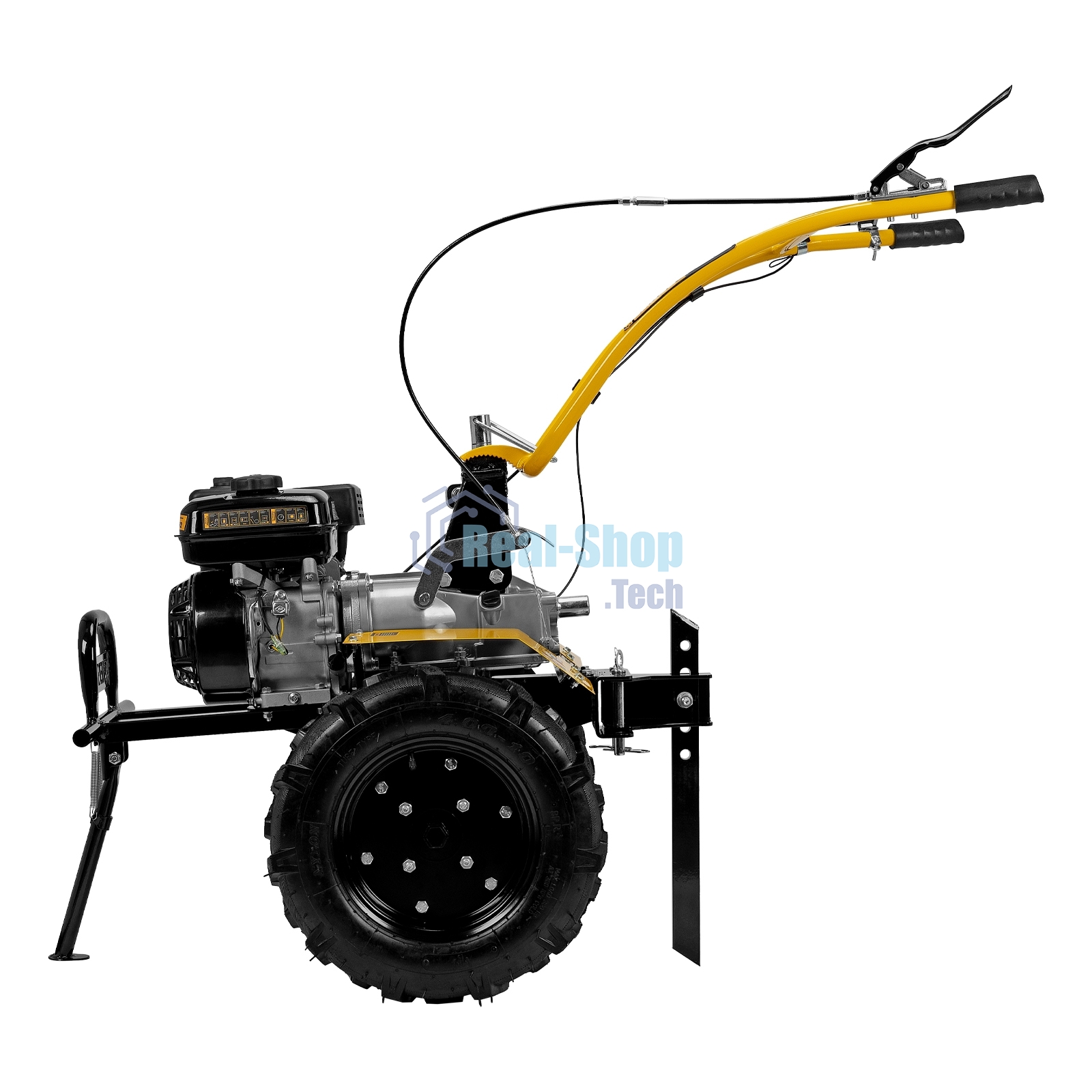 Мотоблок Denzel DPT-370X 7 л.с., диск.сцеп, шир 90 см, глуб 35 см, фрез 3х4, ВОМ, передачи 3В/1Н