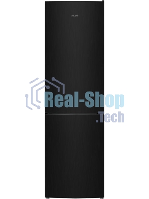 Холодильник Atlant ХМ-4624-151 черный металлик двухкамерный 228/119л морозилка снизу