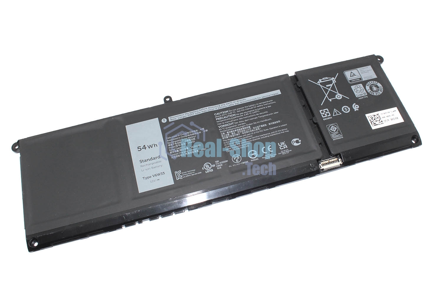 Аккумуляторная батарея для ноутбука Dell Inspiron 13 5310 15V 3600mAh