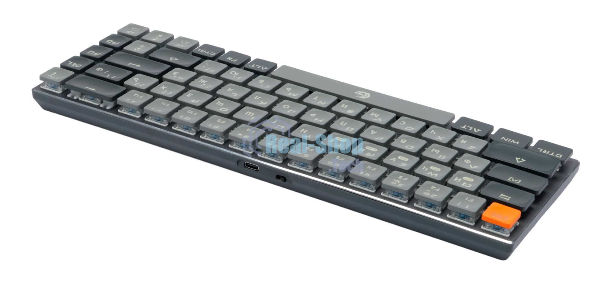 Клавиатура беспроводная Gembird KBW-7 Bluetooth, USB серая