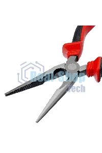 Длинногубцы прямые Matrix, 200 мм, хром-ванадий, двухкомпонентные рукоятки