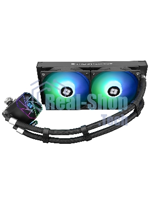 Система жидкостного охлаждения Thermalright Aqua Elite 240 V3 (240мм, Black, ARGB/ Fans: 2x120мм, 66.17CFM, 25.6dBA, 1500RPM/ Pump height 53mm, 23dBA, 3300RPM, Rad thickness 27mm/ S: 1700, 1200, 20XX, 115X, AM5, AM4)