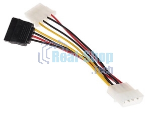 Кабель питания SATA Gembird/Cablexpert CC-SATA-PSY2, 15 см, molex 4pin/molex4pin+sata 15pin, на 2 устр.