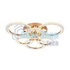 Потолочный светодиодный светильник FA418/3+3 GD золото 90W 580*540*120 (ПДУ РАДИО 2.4G)