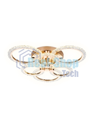 Потолочный светодиодный светильник FA418/3+3 GD золото 90W 580*540*120 (ПДУ РАДИО 2.4G)