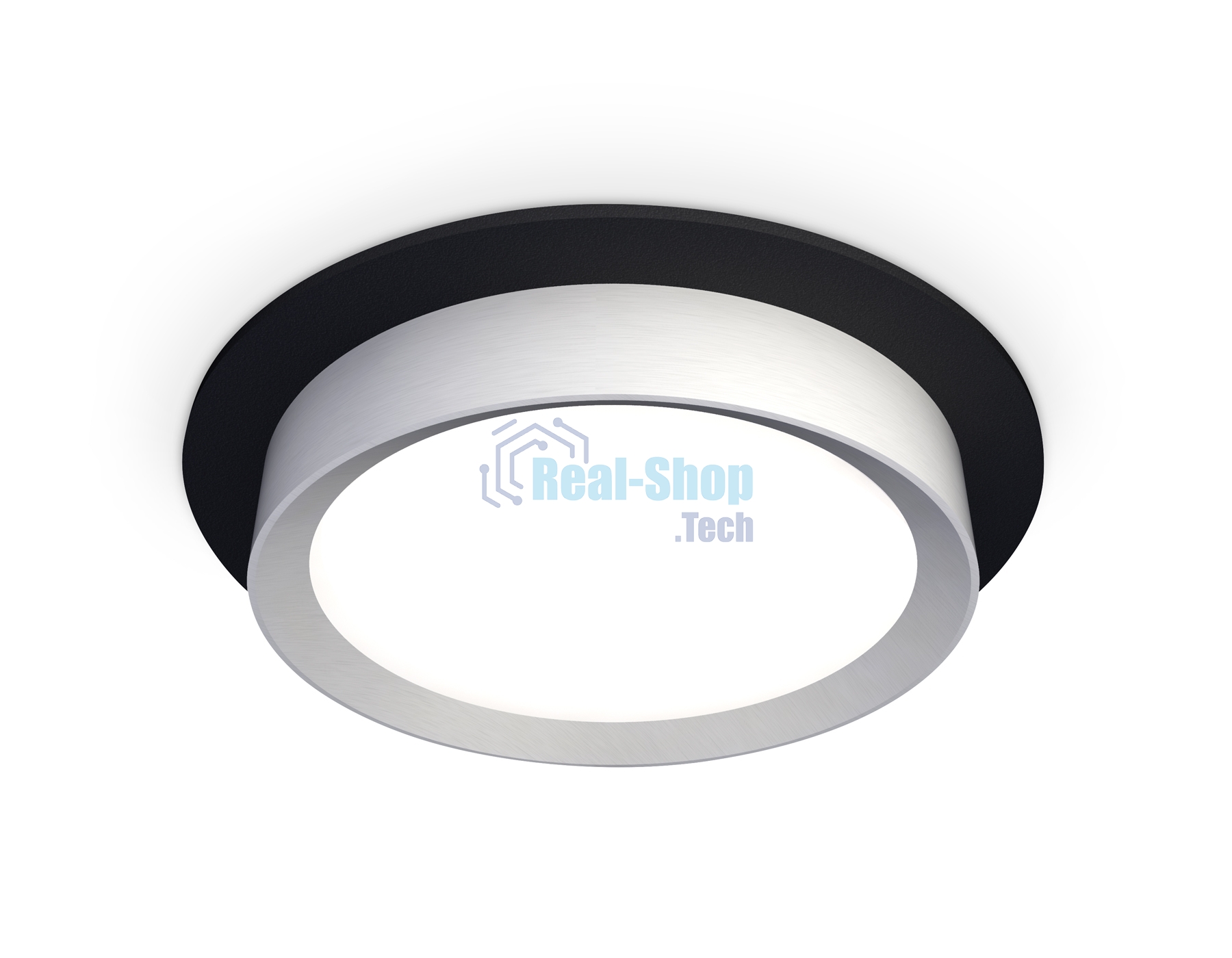 Комплект встраиваемого светильника Ambrella light XC8051004 SBK/MCH черный песок/хром матовый GX53 (C8051, N8121)