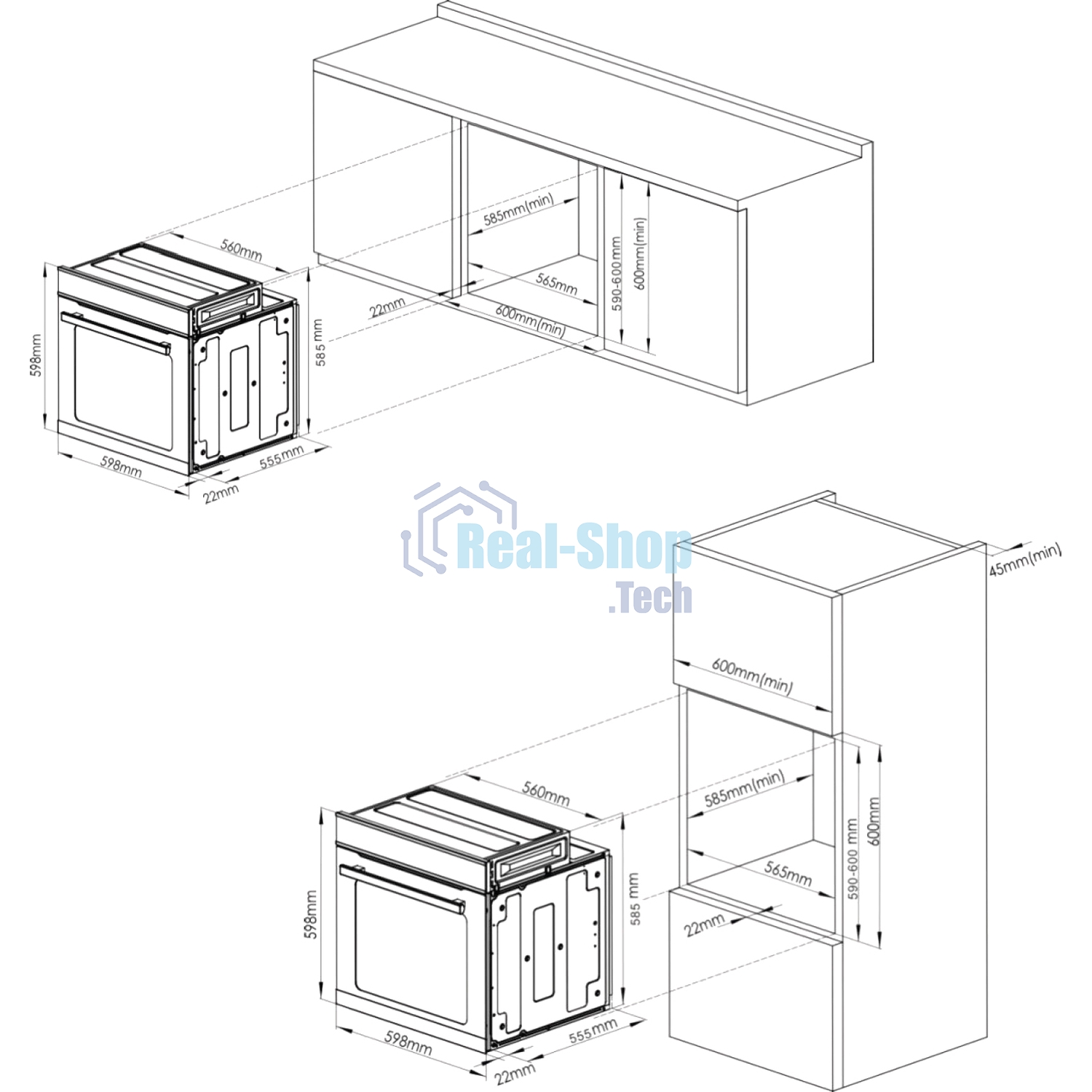 Электрический духовой шкаф Korting OKB 9261 CPGN