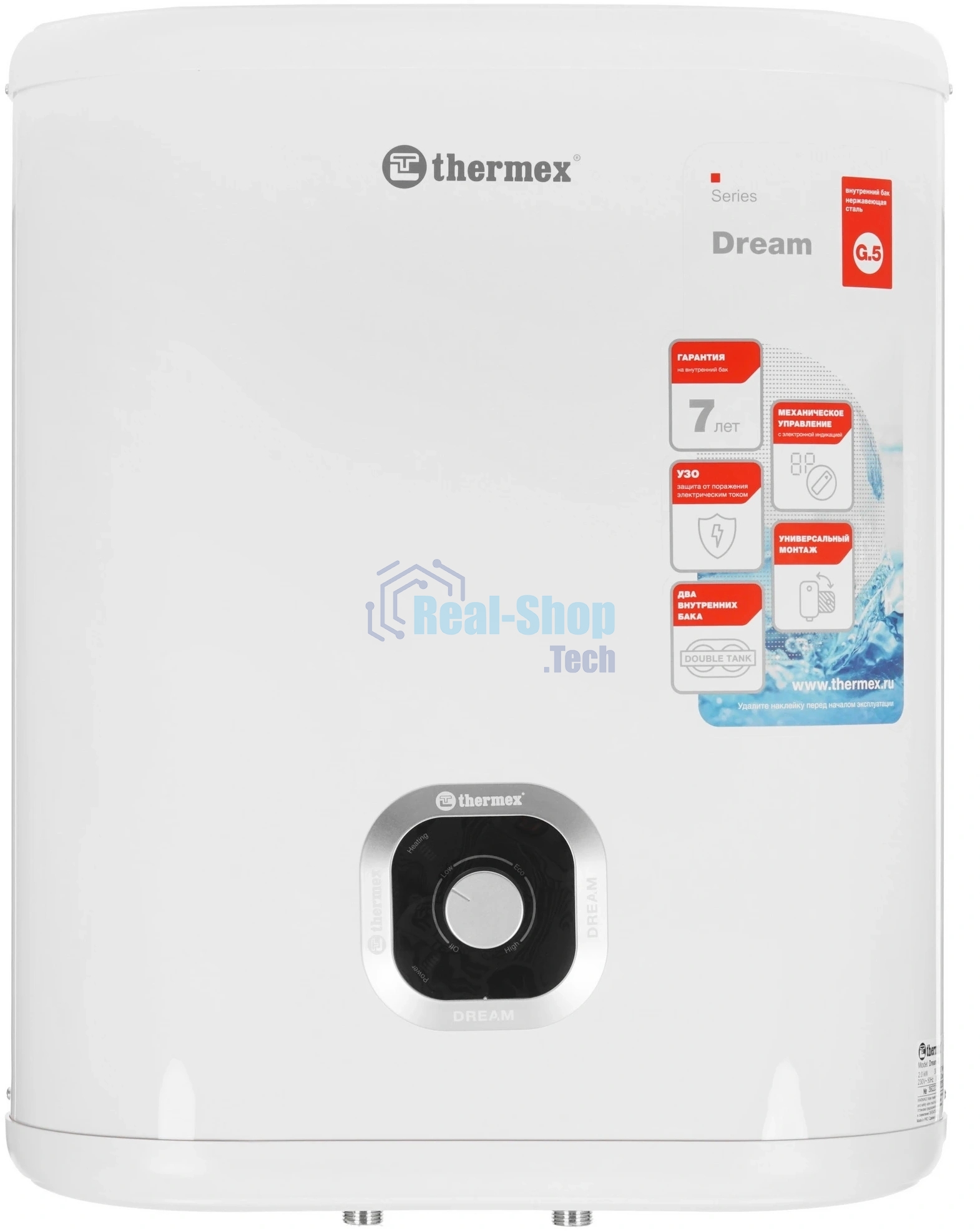 Водонагреватель электрический Thermex Dream 100 белый, накопительный, 100 л, 2 кВт