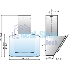 Вытяжка наклонная Elikor Кварц 60П-1000-Е4Д черный, 59 см, 1000 куб. м/ч, 59 дБ