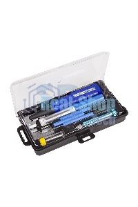 Набор для пайки Rexant (паяльник 8 Вт, оловоотсос, подставка, припой, отвертка, интрумент для монтажа)