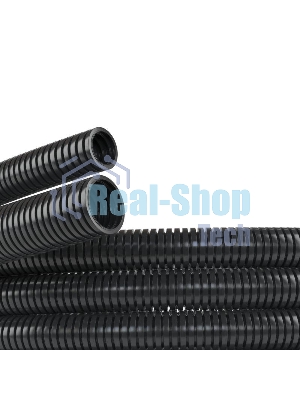 Труба гофрированная ПА d7 мм без протяж. черный (уп. 50 м) ДКС PA600710F2