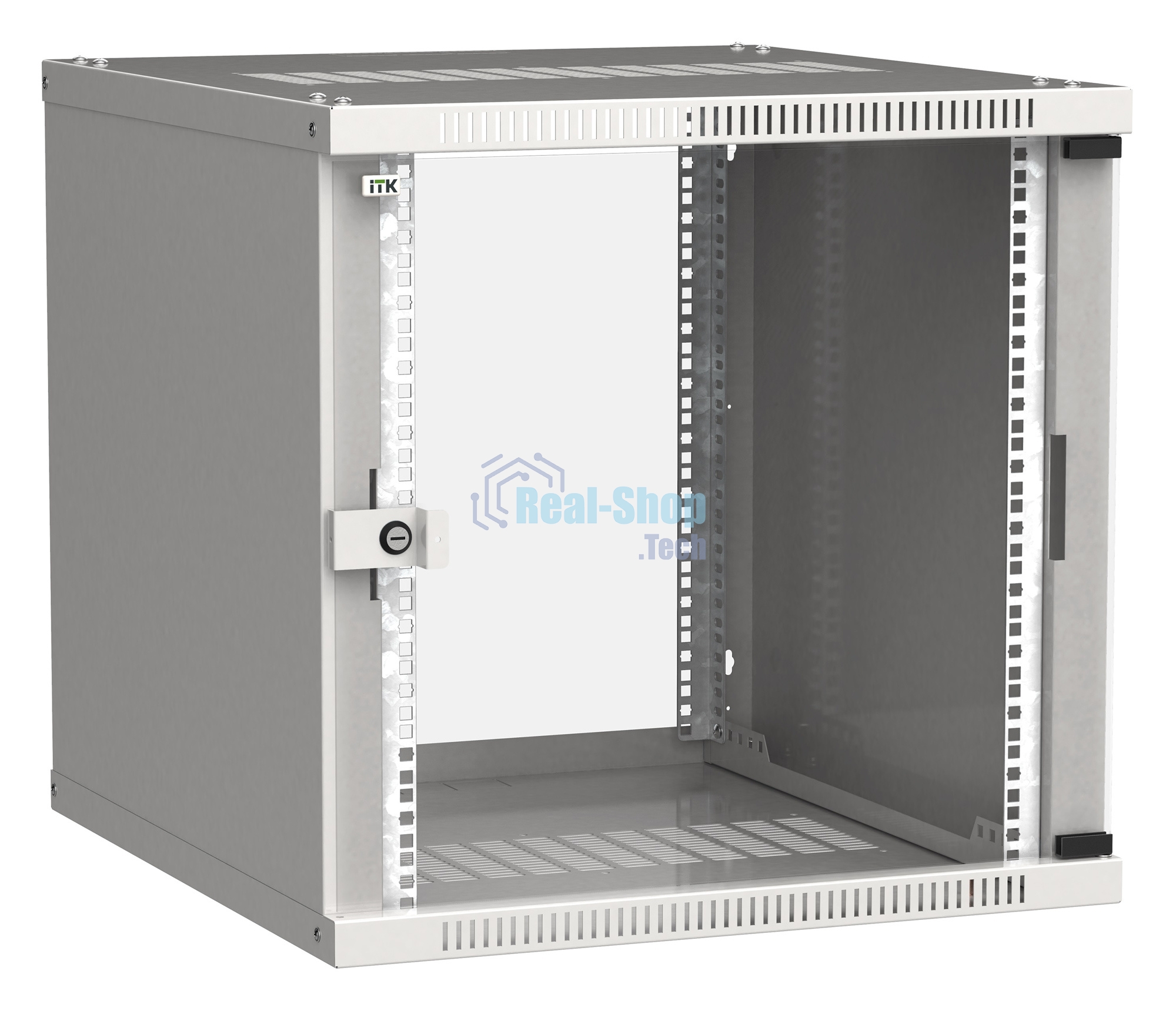 Шкаф ITK LWE3-12U64-GF LINEA WE 12U 600x450 мм дверь стекло серый