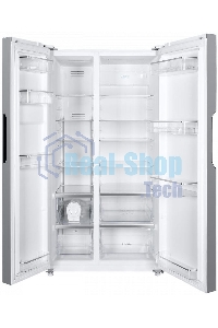 Холодильник Maunfeld MFF177NFW белый глянец двухкамерный 263/170л морозилка сбоку, No Frost, Side by Side