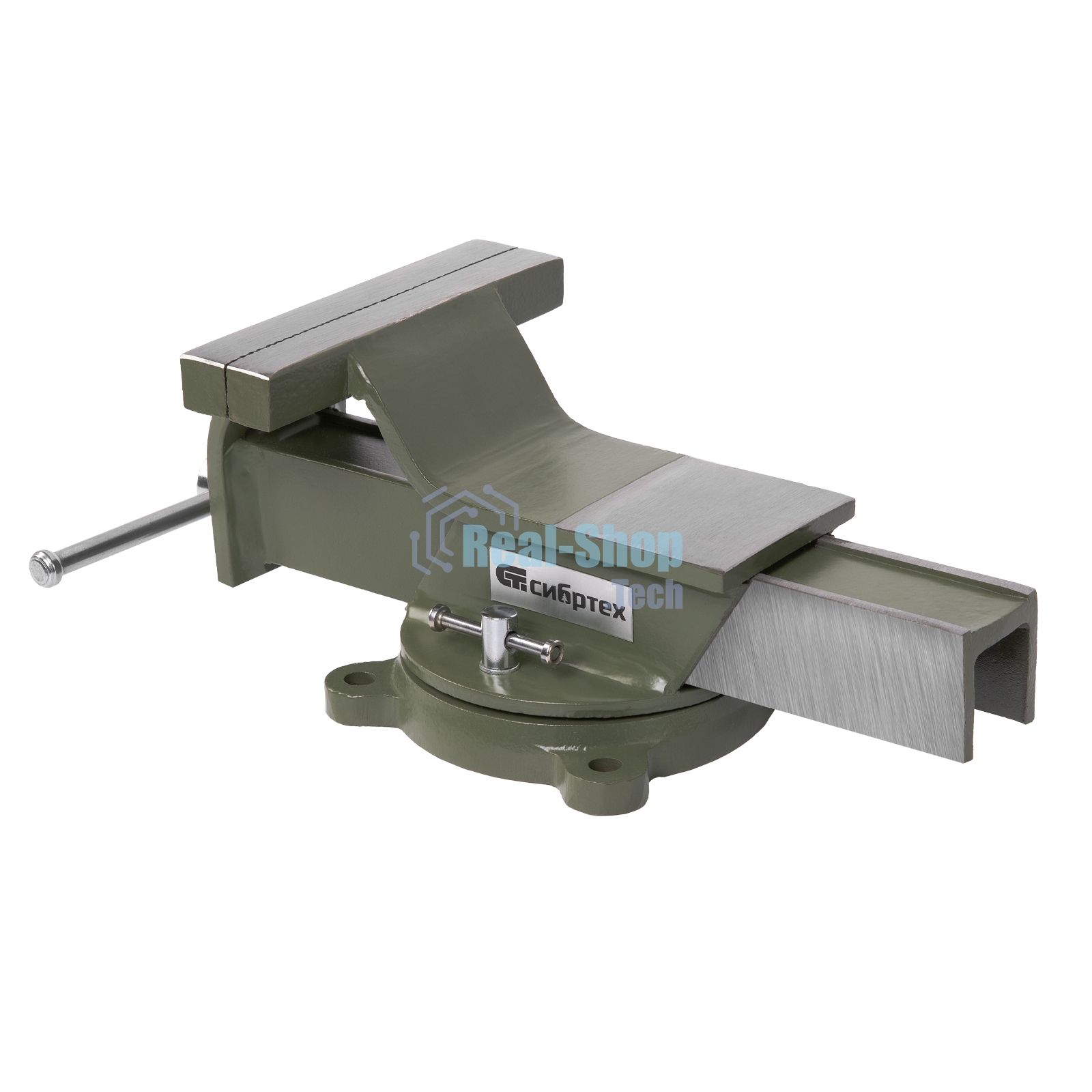 Тиски слесарные Сибртех 150 мм, стальные, поворотные